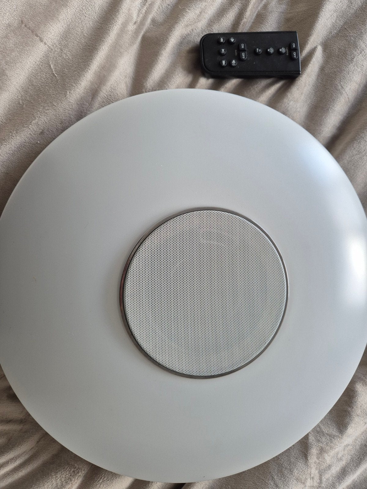 LED Plafondlamp met Bluetooth Speaker en Afstandsbediening, Ophalen of Verzenden, Gebruikt, Metaal
