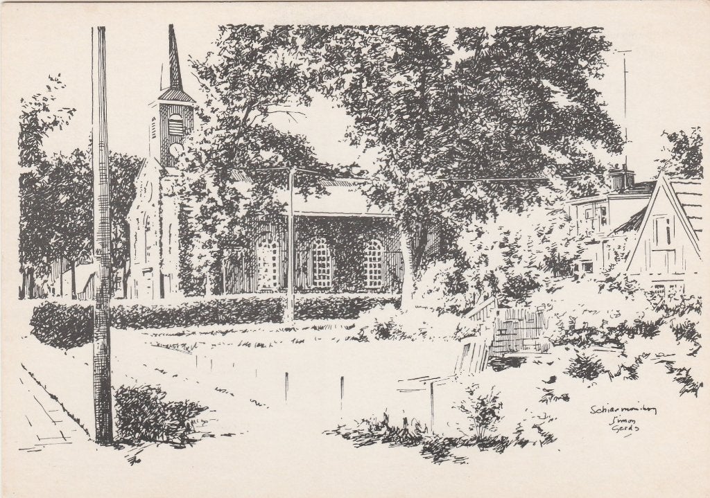 SCHIERMONNIKOOG Ned. Herv. Kerk gr.f., Verzenden, 1960 tot 1980, Ongelopen, Waddeneilanden
