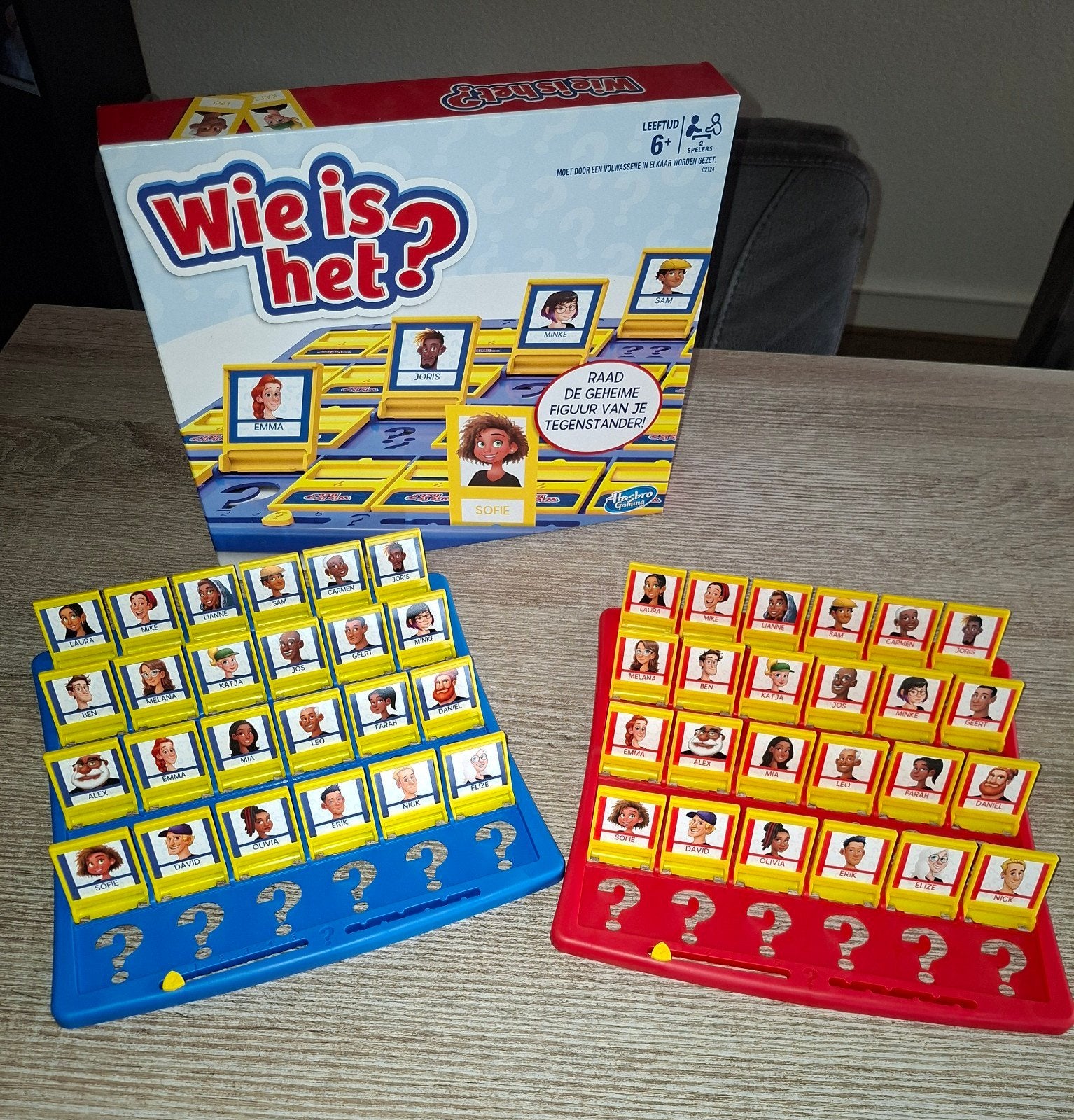Wie is het?, Hobby en Vrije tijd, Gezelschapsspellen | Bordspellen, Ophalen of Verzenden, Zo goed als nieuw