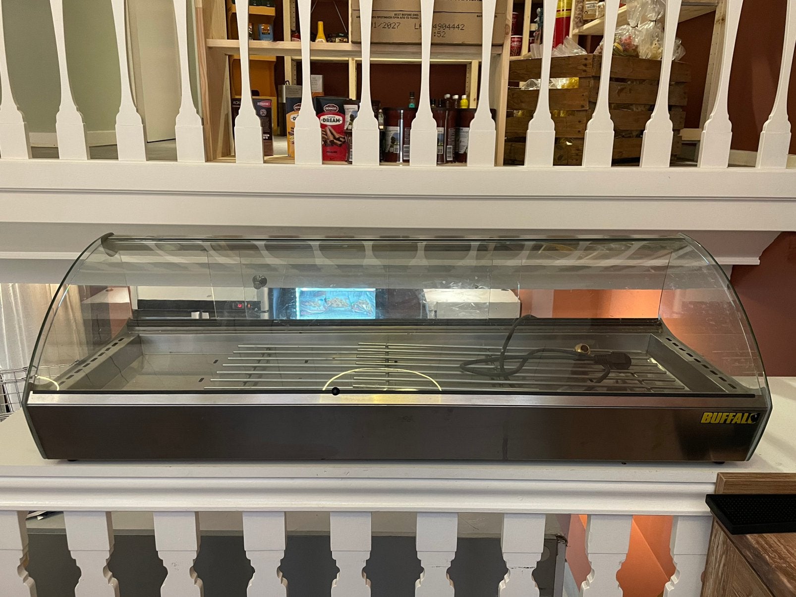 Warmhoudvitrine, twee schuifruiten, Witgoed en Apparatuur, Ophalen, Zo goed als nieuw, Minder dan 45 cm