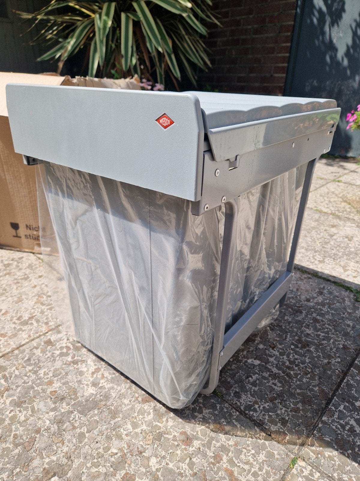Wesco Inbouw Afvalscheider Big-Double 52L (2x26L), 40 liter of meer, Ophalen, Nieuw, Kunststof