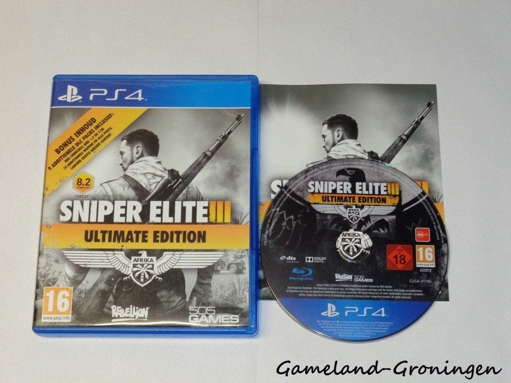 Sniper Elite 3 Ultimate Edition (PS4), Spelcomputers en Games, Gebruikt, Vanaf 18 jaar, Shooter, -