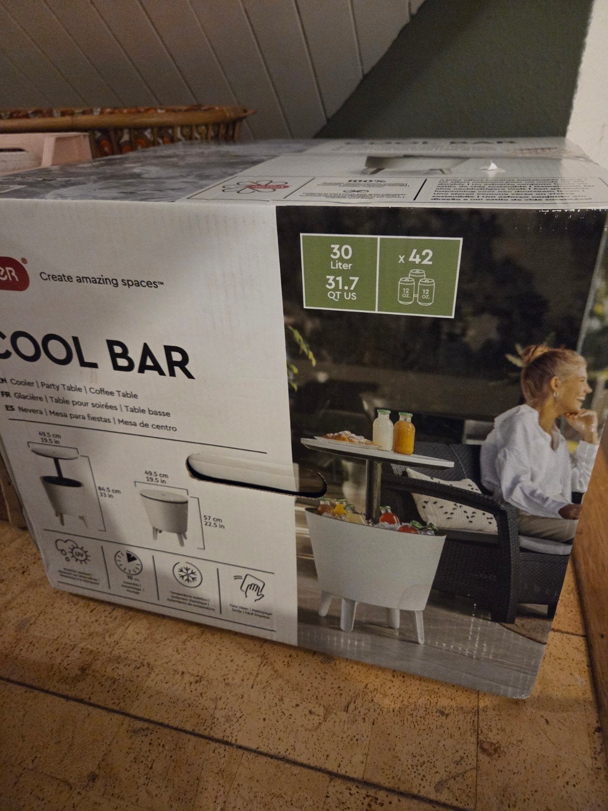 Nieuwe witte Coolbar, Ophalen of Verzenden