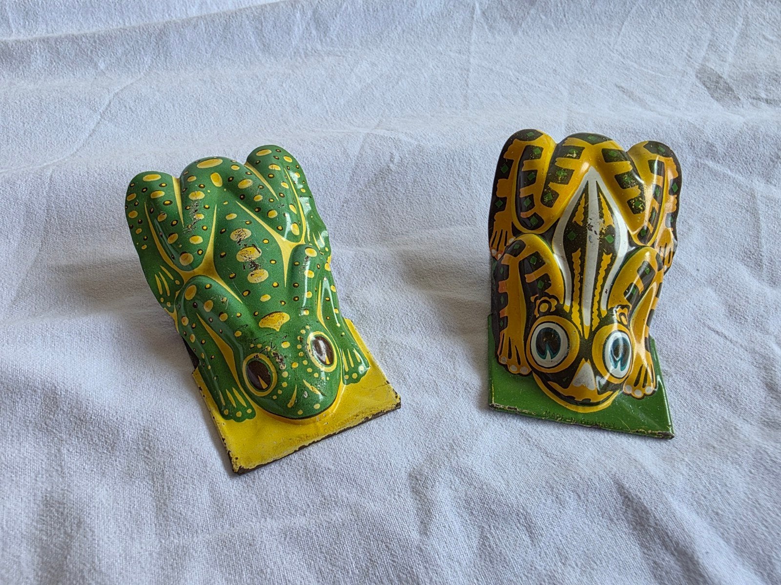 Vintage blikken kikkers - speelgoed, Ophalen