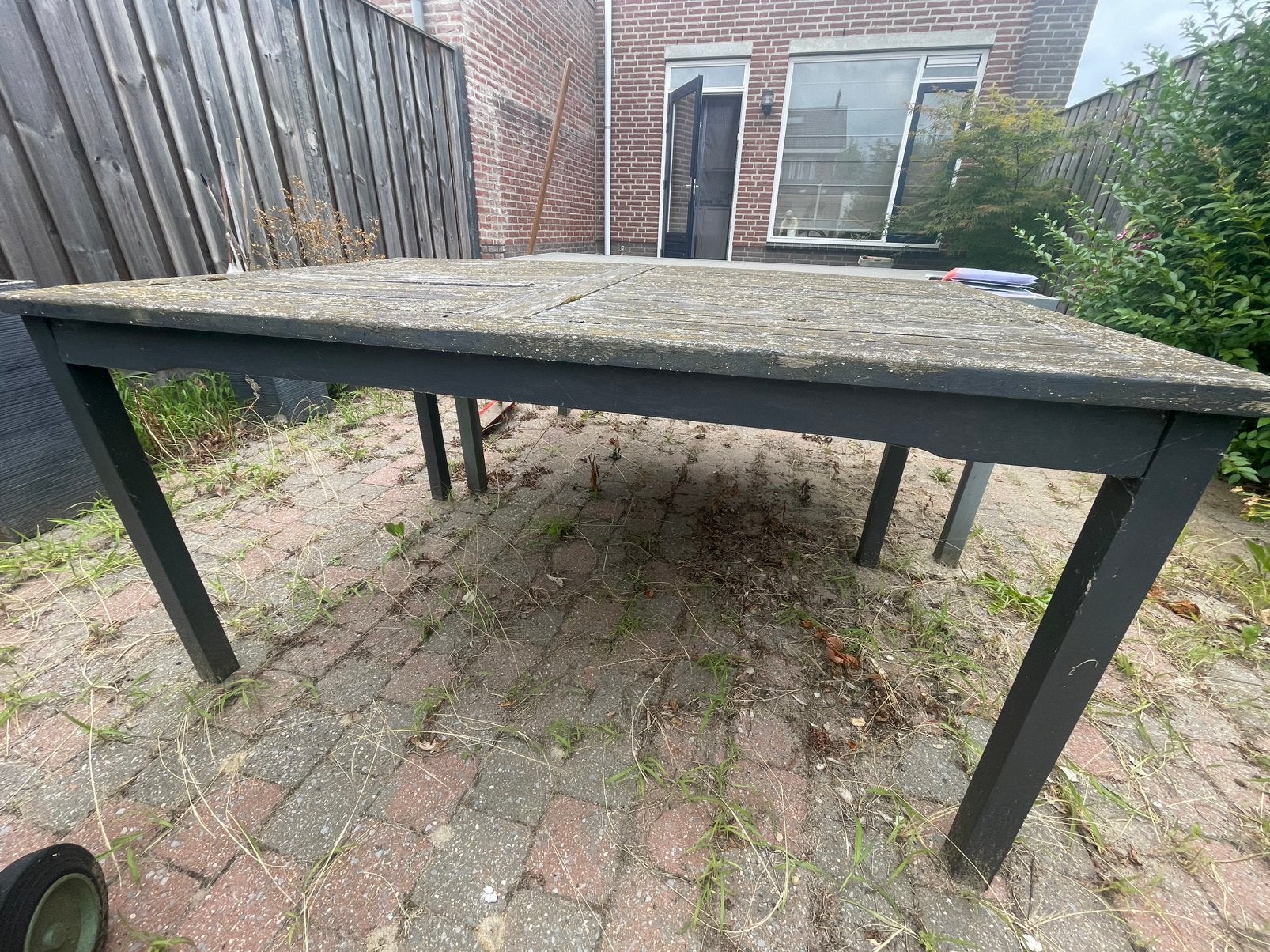 Houten tuintafel, Ophalen, Gebruikt, Rechthoekig, Hout