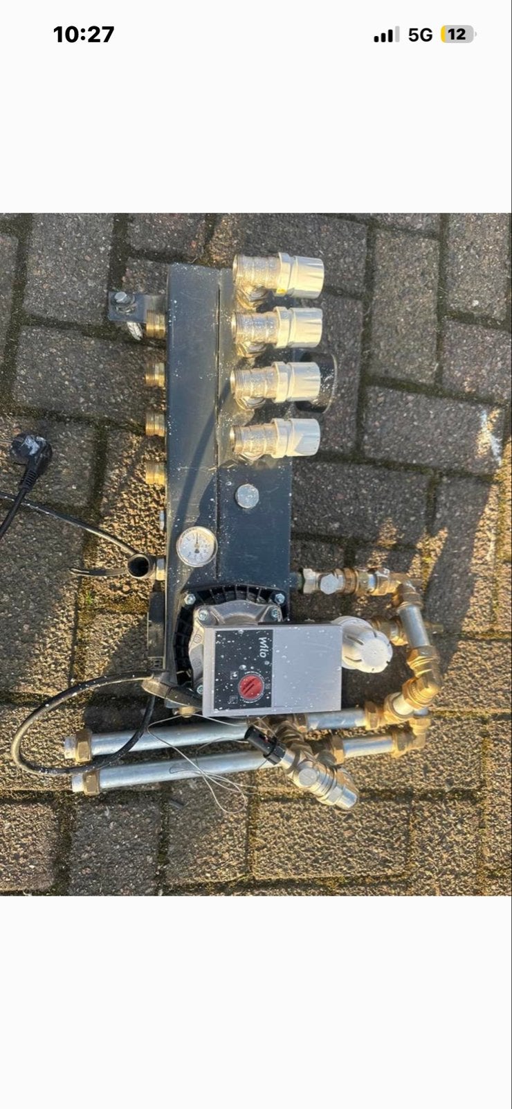 4groeps vloerverwarmings verdeler. Compleet, Ophalen