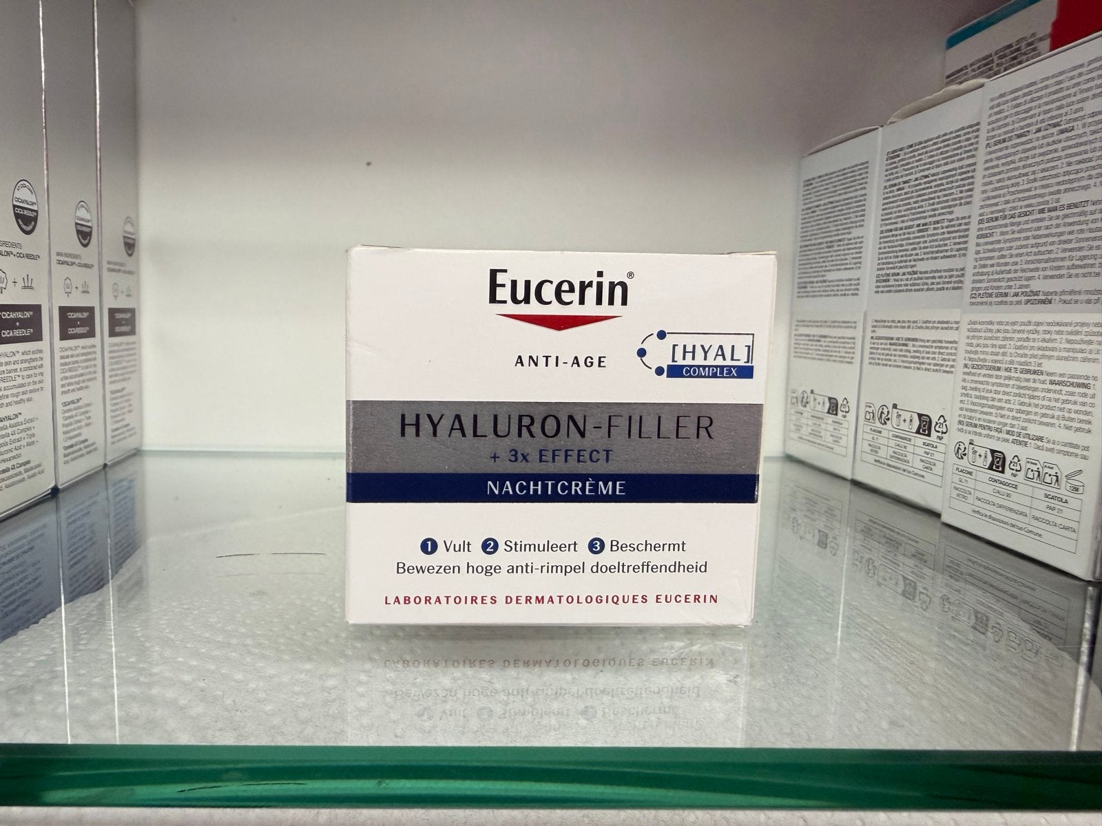 Eucerin - Hyaluron-Filler Nachtcrème - Anti-Age, Ophalen of Verzenden, Nieuw, Gehele gezicht, Verzorging