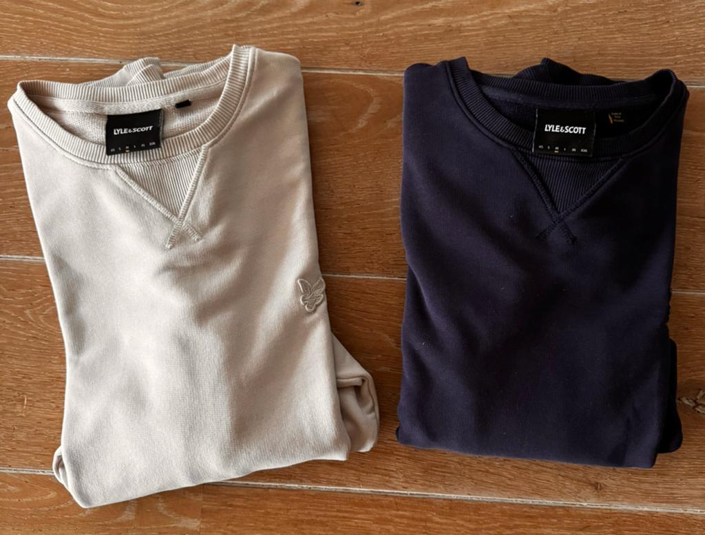 2x Lyle & Scott sweater maat M, Ophalen of Verzenden, Gedragen, Maat 48/50 (M), Blauw