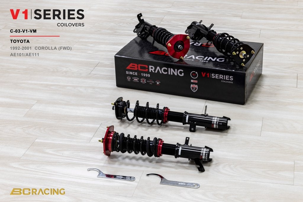 BC Racing V1 serie schroefset - Toyota Corolla E10 E11 87-02, Ophalen of Verzenden
