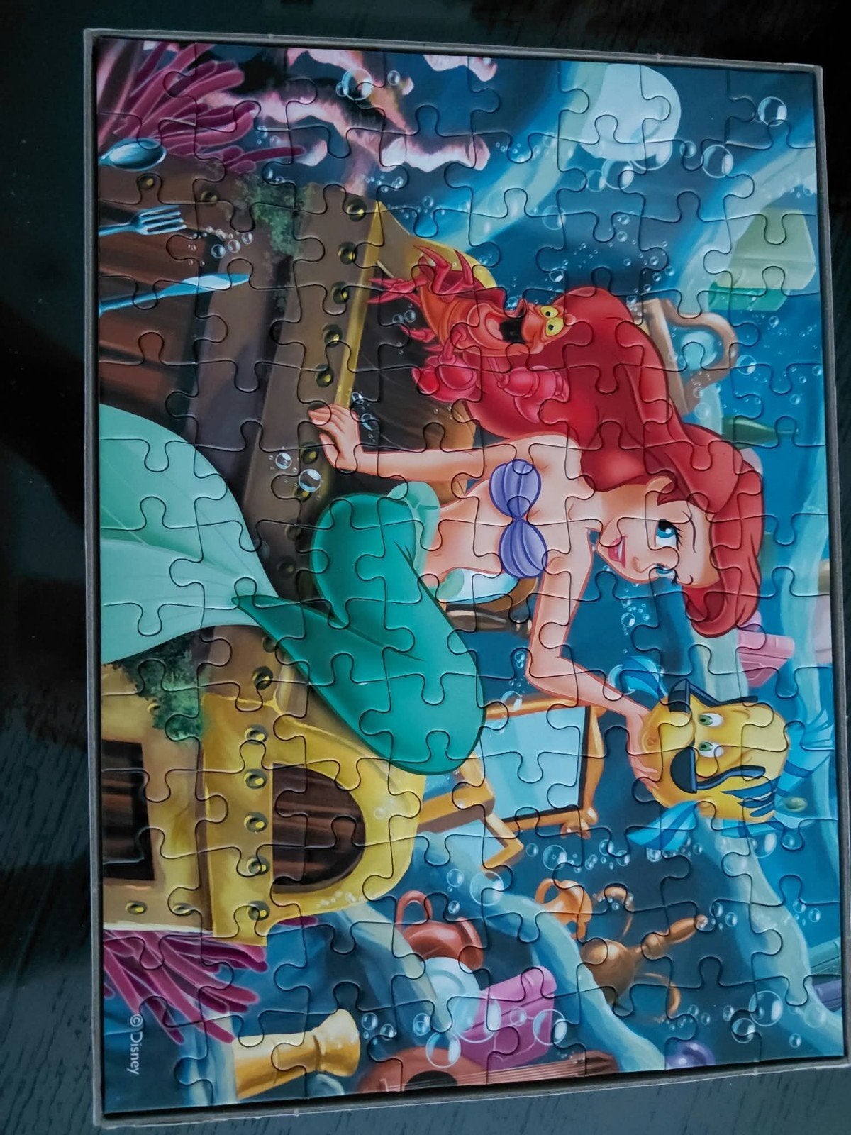 Disney Princess Ariel puzzel 100 stukjes, Ophalen, Meer dan 50 stukjes, Gebruikt, 6 jaar of ouder