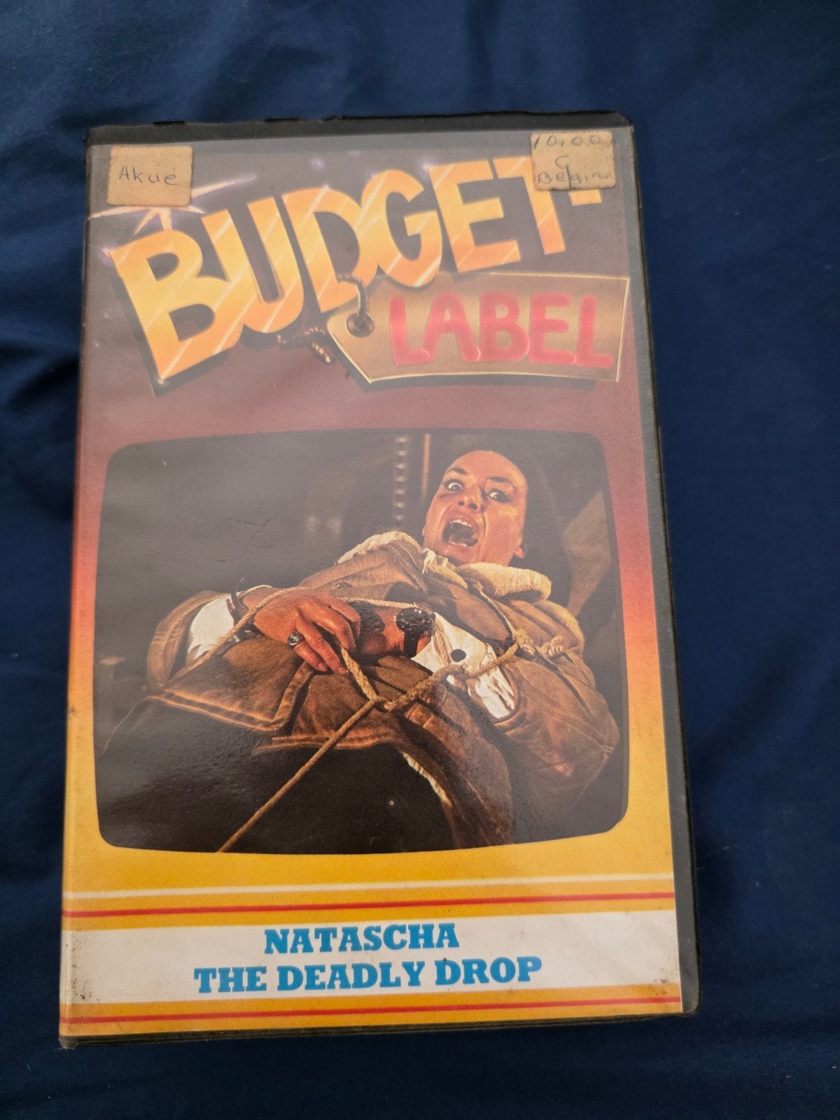 Natascha The Deadly Drop VHS - Ex-rental Budget Label, Vanaf 16 jaar, Ophalen of Verzenden, Gebruikt, Actie en Avontuur