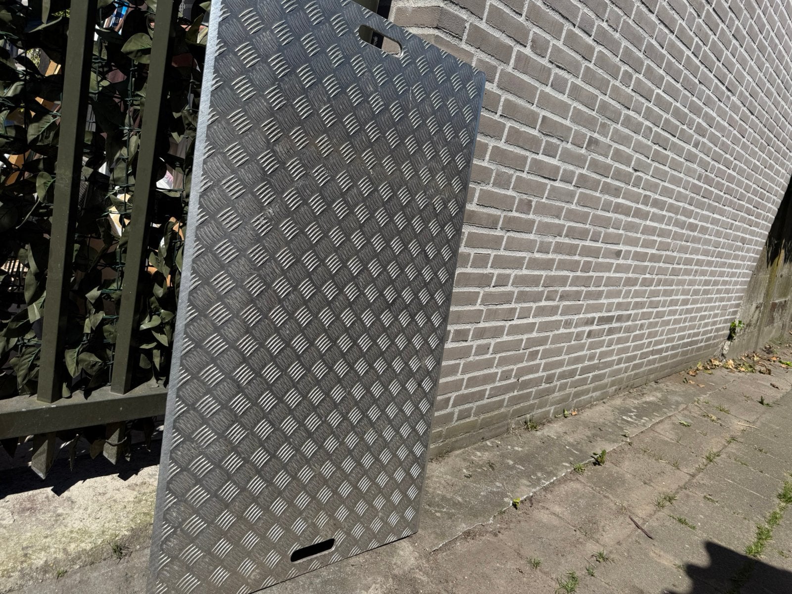 76x125 cm oprijplaat, Ophalen of Verzenden, Zo goed als nieuw