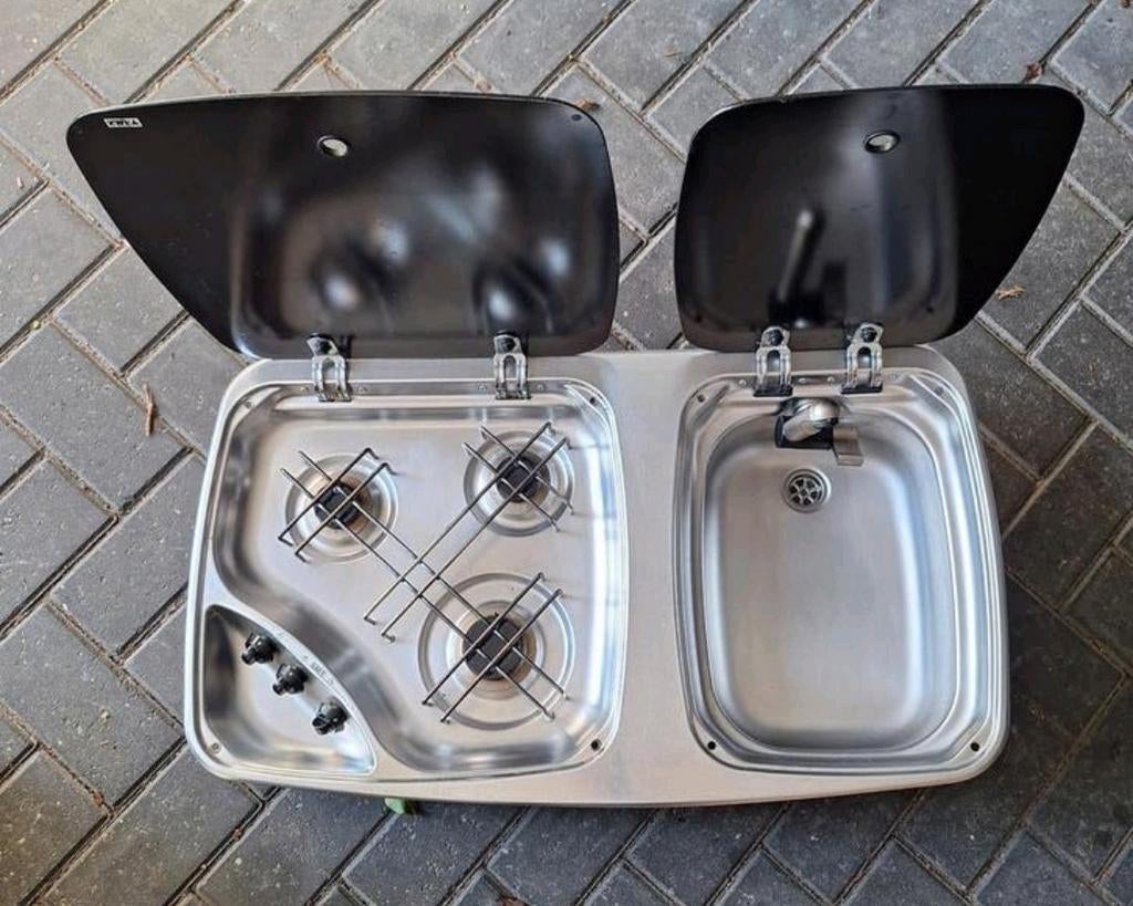 Smev kookplaat me wasbak voor camper caravan boot, Ophalen of Verzenden