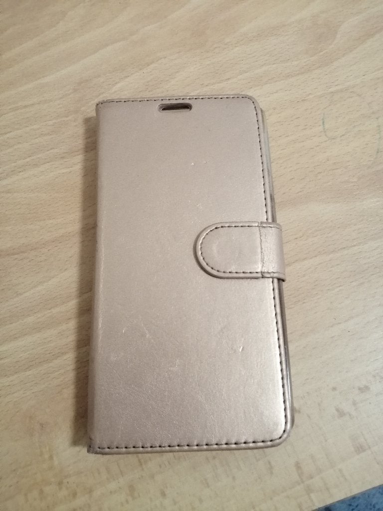 WEG=WEG!!! GOUDEN FLIPCOVER HOESJE NOKIA TA-1032 SMARTPHONES, Ophalen of Verzenden, Gebruikt, Hoesje of Tasje
