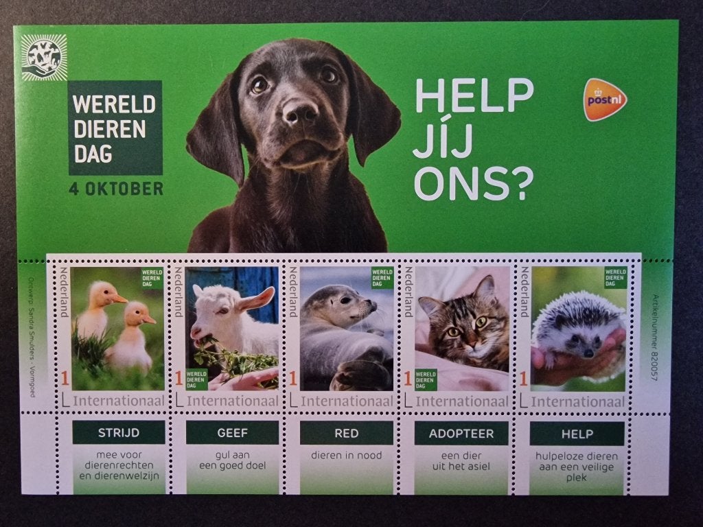 Persoonlijke postzegels Werelddierendag - Internationaal 1, Ophalen of Verzenden, Na 1940, Postfris