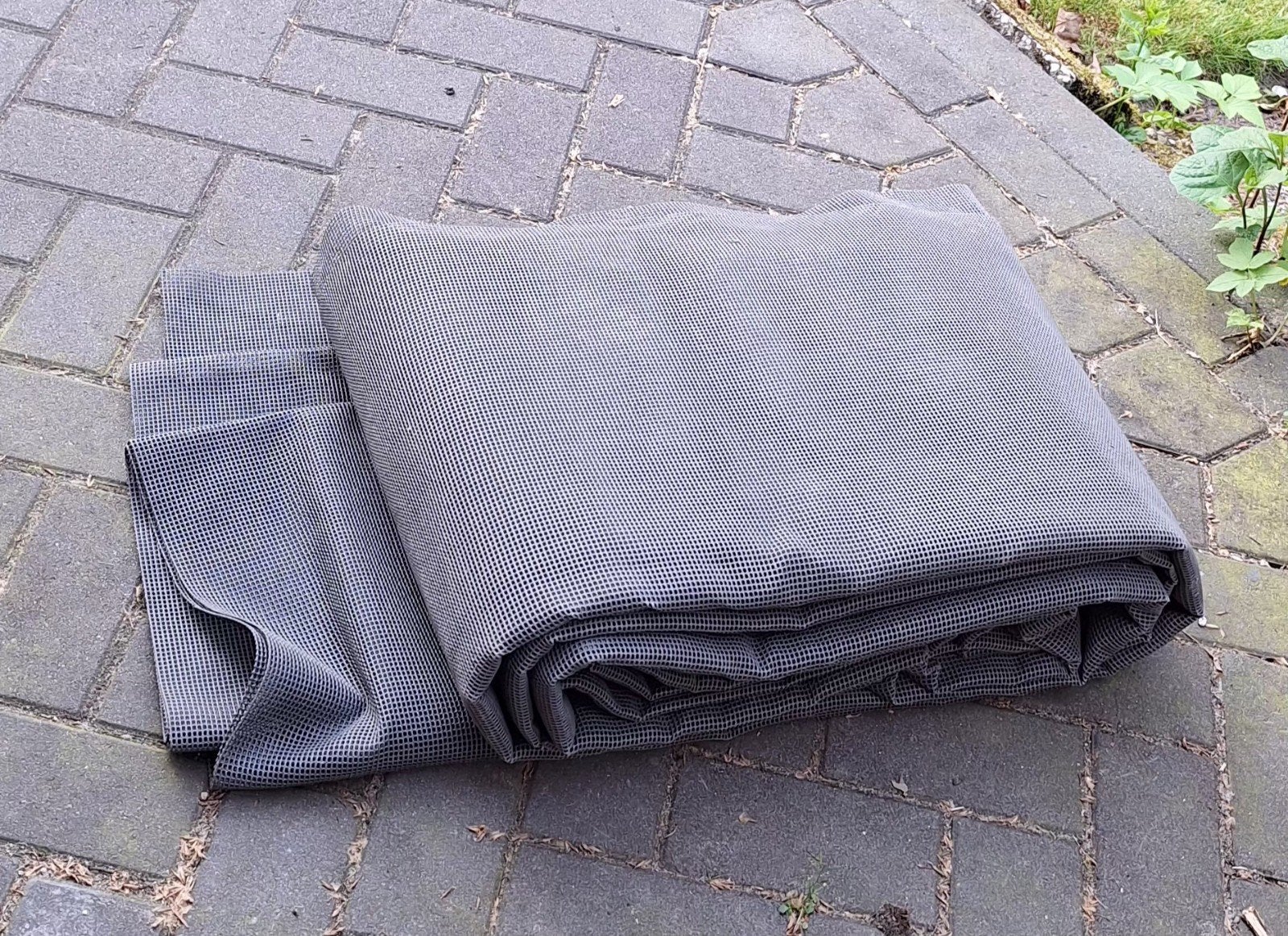 Tent tapijt grijs, Ophalen