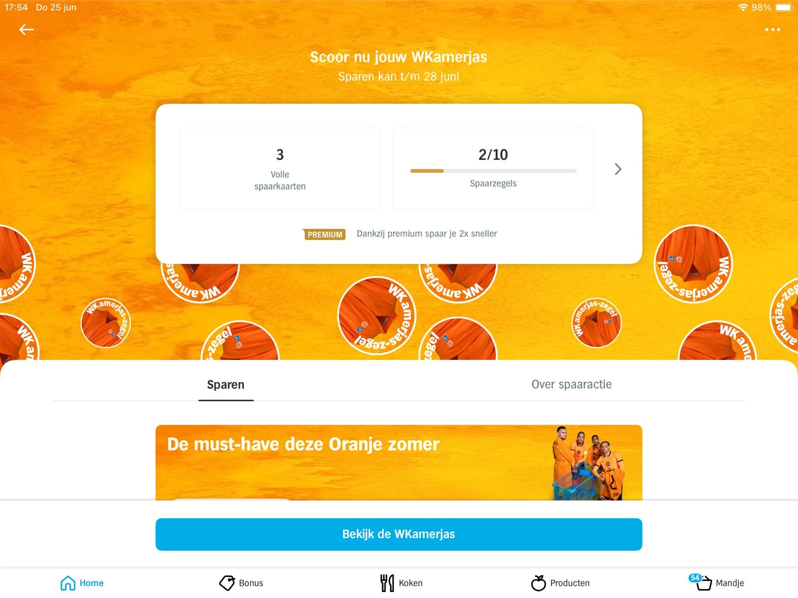 32x Wkamerjas AH wk kamerjas zegels spaarkaart albert heijn, Albert Heijn, Ophalen of Verzenden
