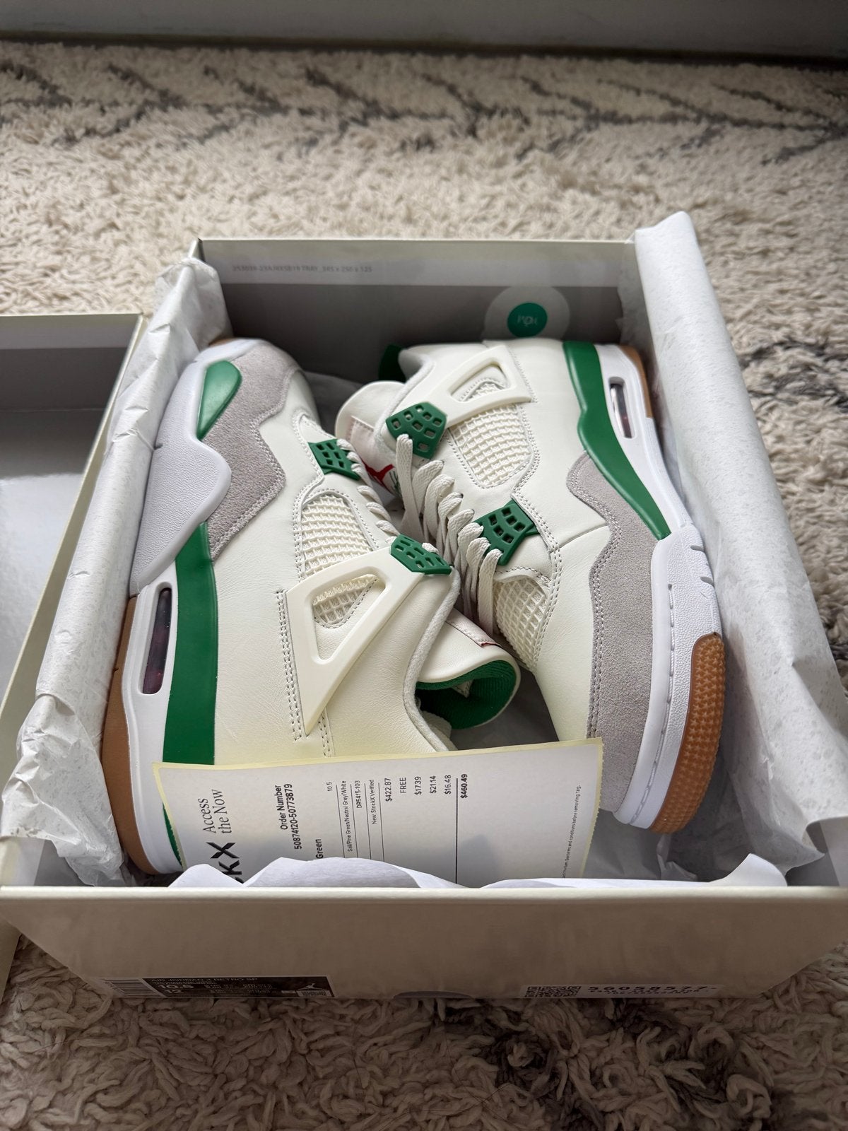 Nike SB x Air Jordan 4 Retro SP Pine Green, Ophalen of Verzenden, Nieuw, Wit, Sneakers of Gympen