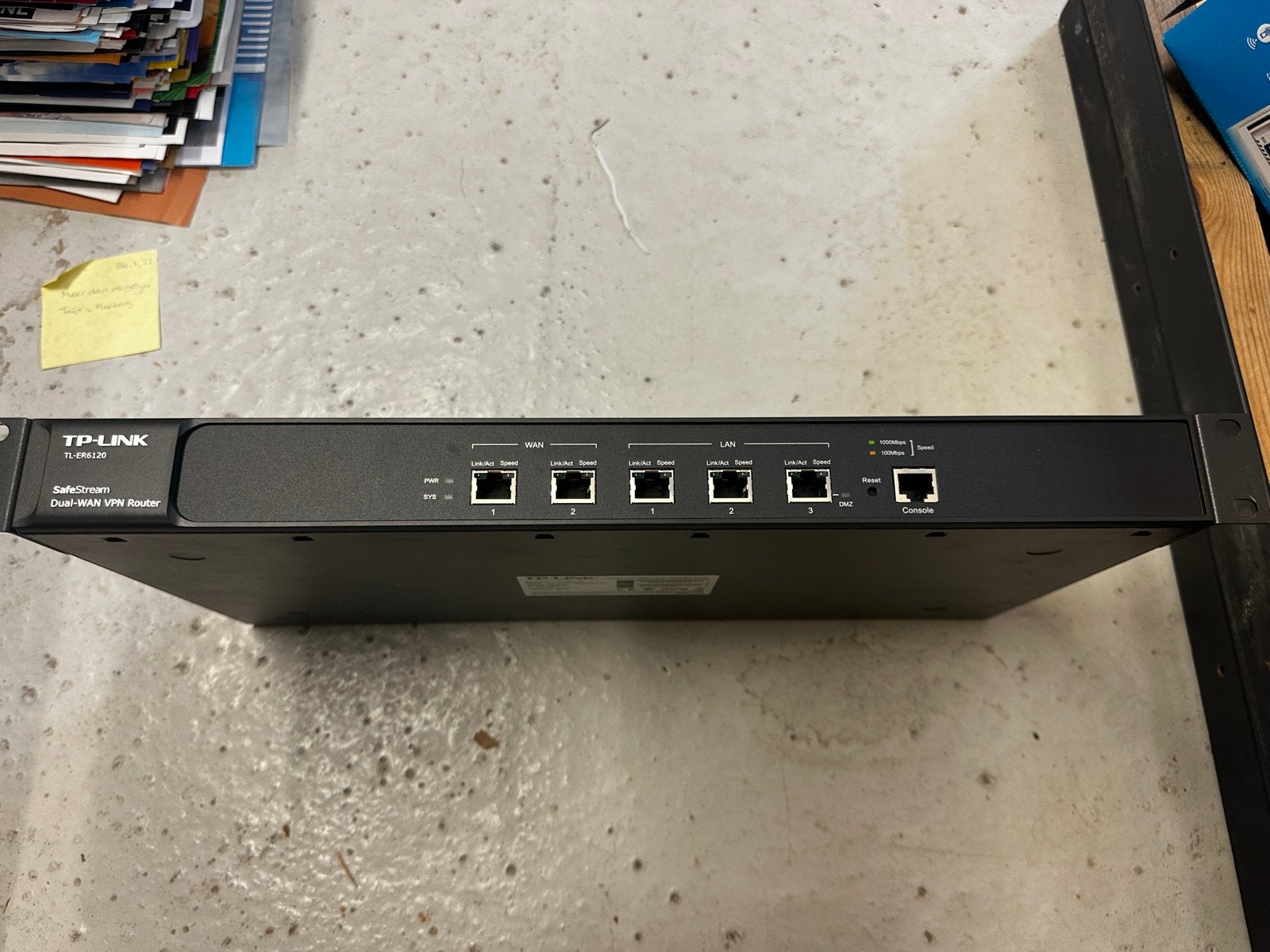 TP-Link TL-ER6120 SafeStream Dual-WAN VPN Router, Ophalen of Verzenden, Zo goed als nieuw, Router