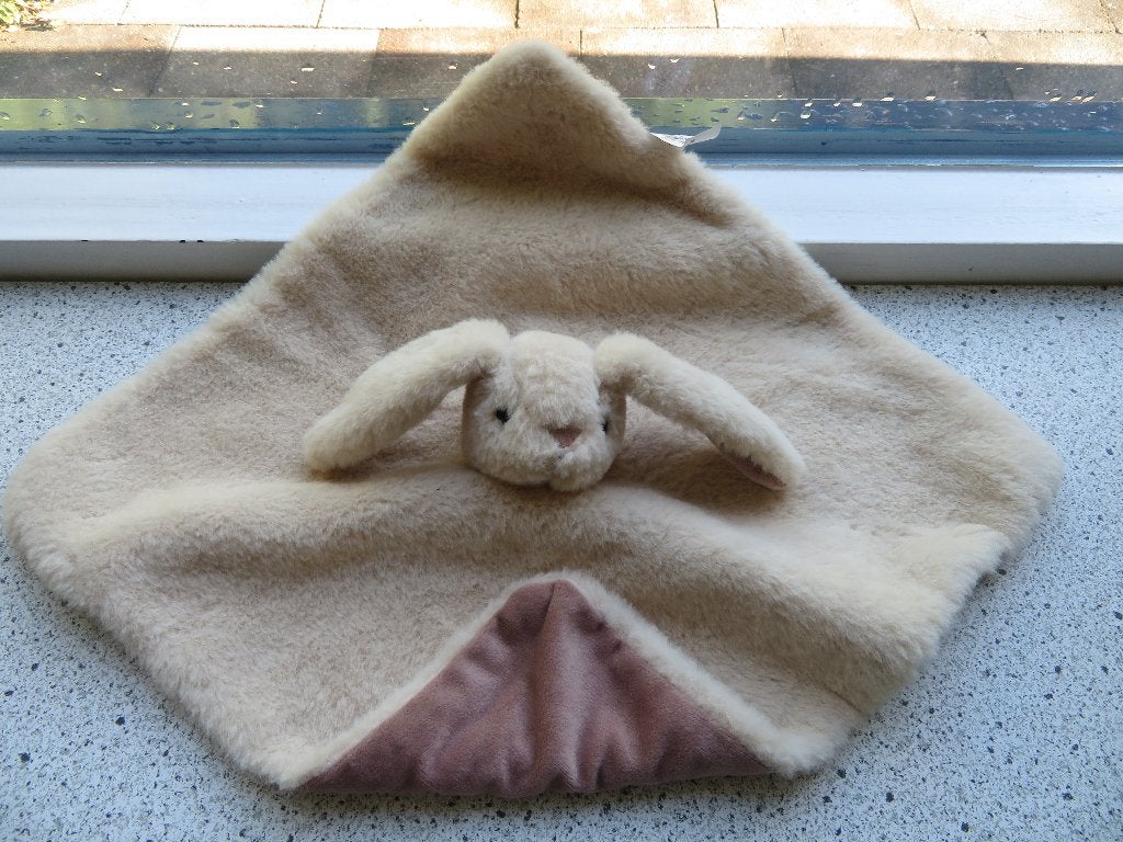 Knuffeldoek konijn merk PIA International Soft Toys, Konijn, Ophalen of Verzenden, Zo goed als nieuw, Wasbaar