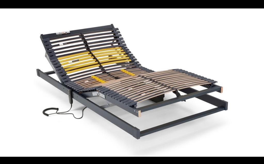 2x Bossflex 600 elektrisch verstelbare bedbodems 80x200, Huis en Inrichting, Slaapkamer | Matrassen en Bedbodems, Ophalen, Eenpersoons