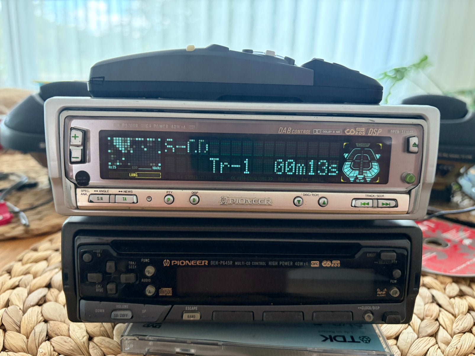 Pioneer Dex-p1 Hi Volt (carrozzeria)  met afstandsbediening, Ophalen of Verzenden, Gebruikt