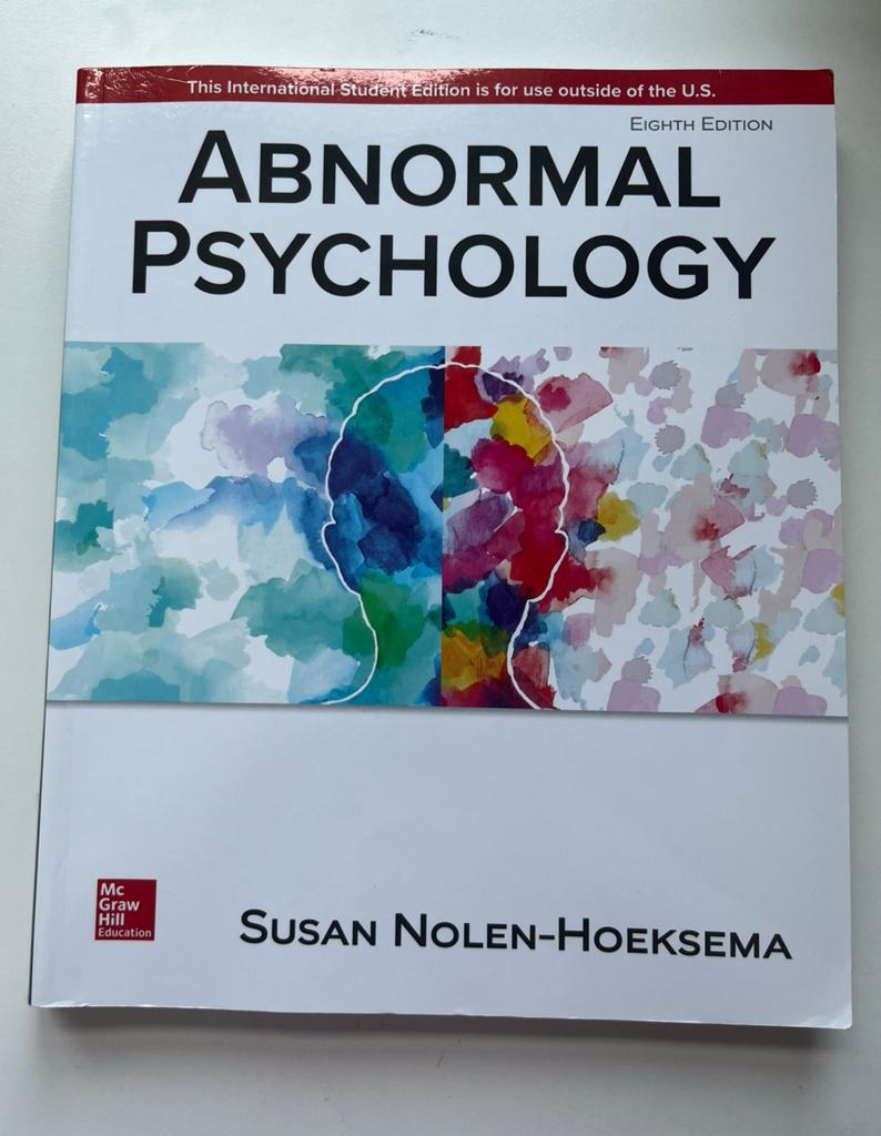 Abnormal Psychology, Boeken, Ophalen of Verzenden, Gamma, Gelezen, WO