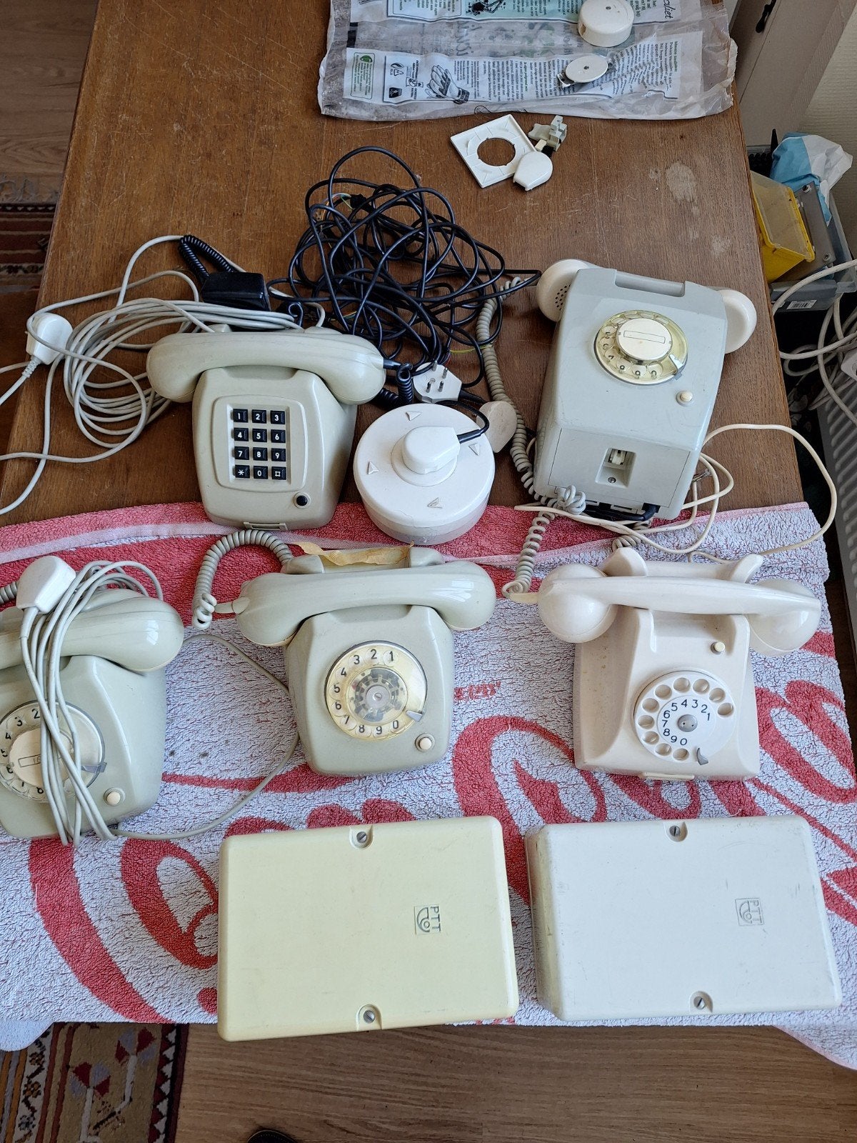 Vintage PTT Telefoons met Draaischijf en Toetsen - Diverse M, Ophalen of Verzenden