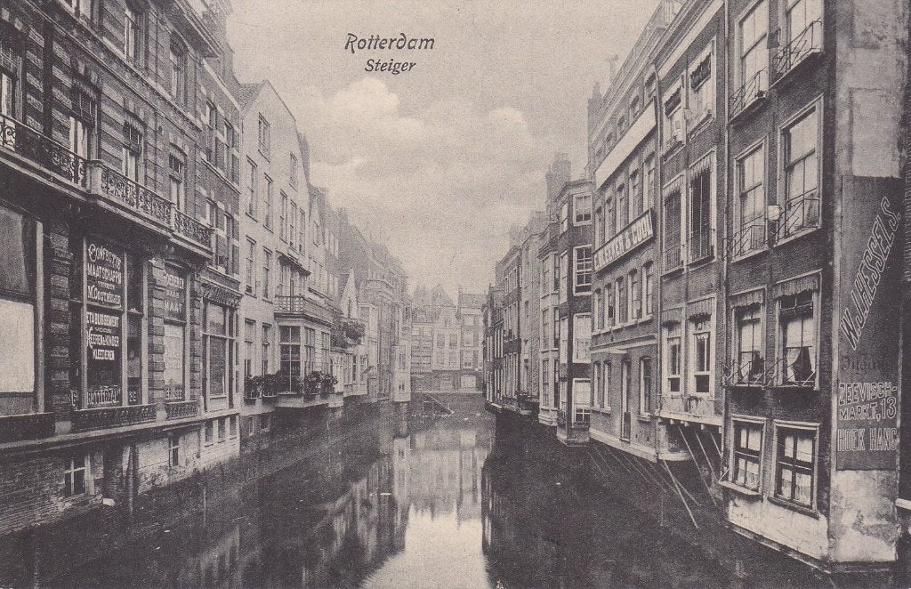 Rotterdam - Steiger, Verzenden, 1920 tot 1940, Ongelopen, Zuid-Holland