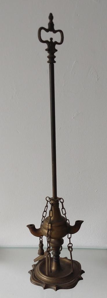 antiek Florentijnse olielamp , volgnr 32, Ophalen of Verzenden, Koper