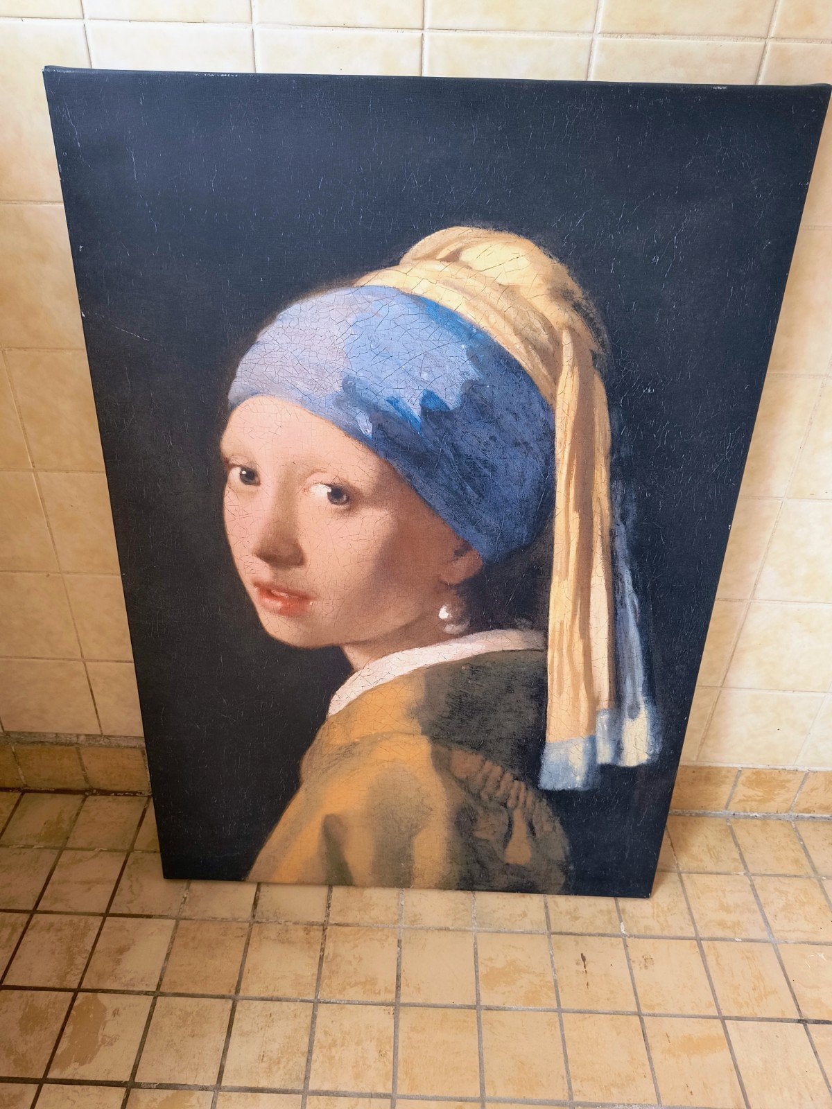 Meisje met de parel., Huis en Inrichting, Ophalen, Zo goed als nieuw, Schilderij