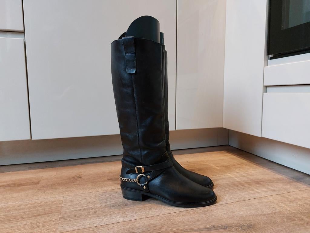 Zwarte hoge laarzen maat 41, Kleding | Dames, Schoenen, Hoge laarzen, Zwart, Nieuw, Ophalen of Verzenden