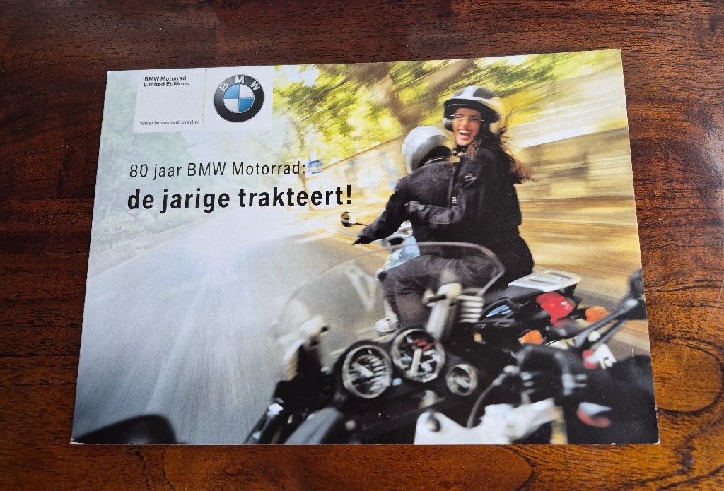 80 jaar BMW Motorrad folder, Boeken, Ophalen of Verzenden, Zo goed als nieuw, Merk of Model