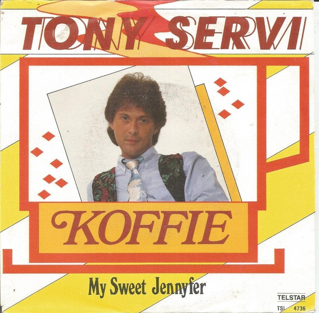 Tony Servi – Koffie (1990), Fotohoes, 7 inch, Ophalen of Verzenden, Zo goed als nieuw