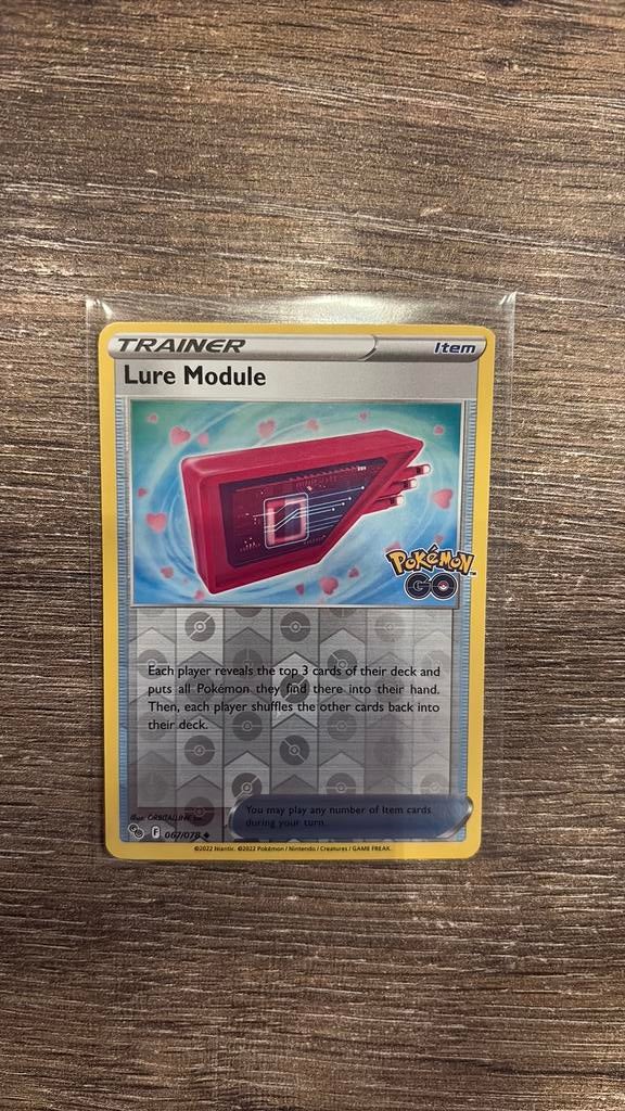 PGO Lure Module 067/078 Reverse holo, Hobby en Vrije tijd, Verzamelkaartspellen | Pokémon, Ophalen of Verzenden, Zo goed als nieuw