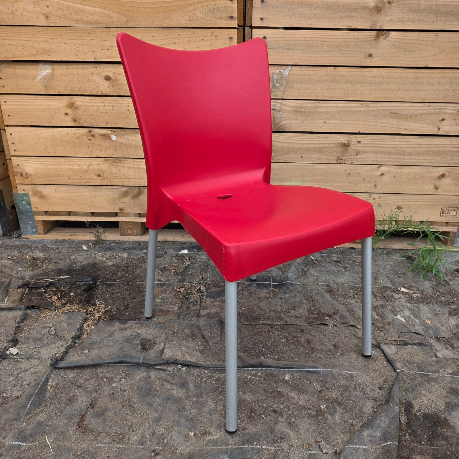 12 stapelbare stoelen, Huis en Inrichting, Stoelen, Ophalen, Gebruikt, Vijf, Zes of meer stoelen