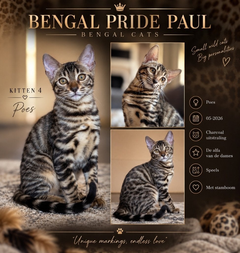 Bengaal Kittens | 2 Beschikbaar | Stamboom | EU Paspoort, Meerdere dieren, Met stamboom, 0 tot 2 jaar