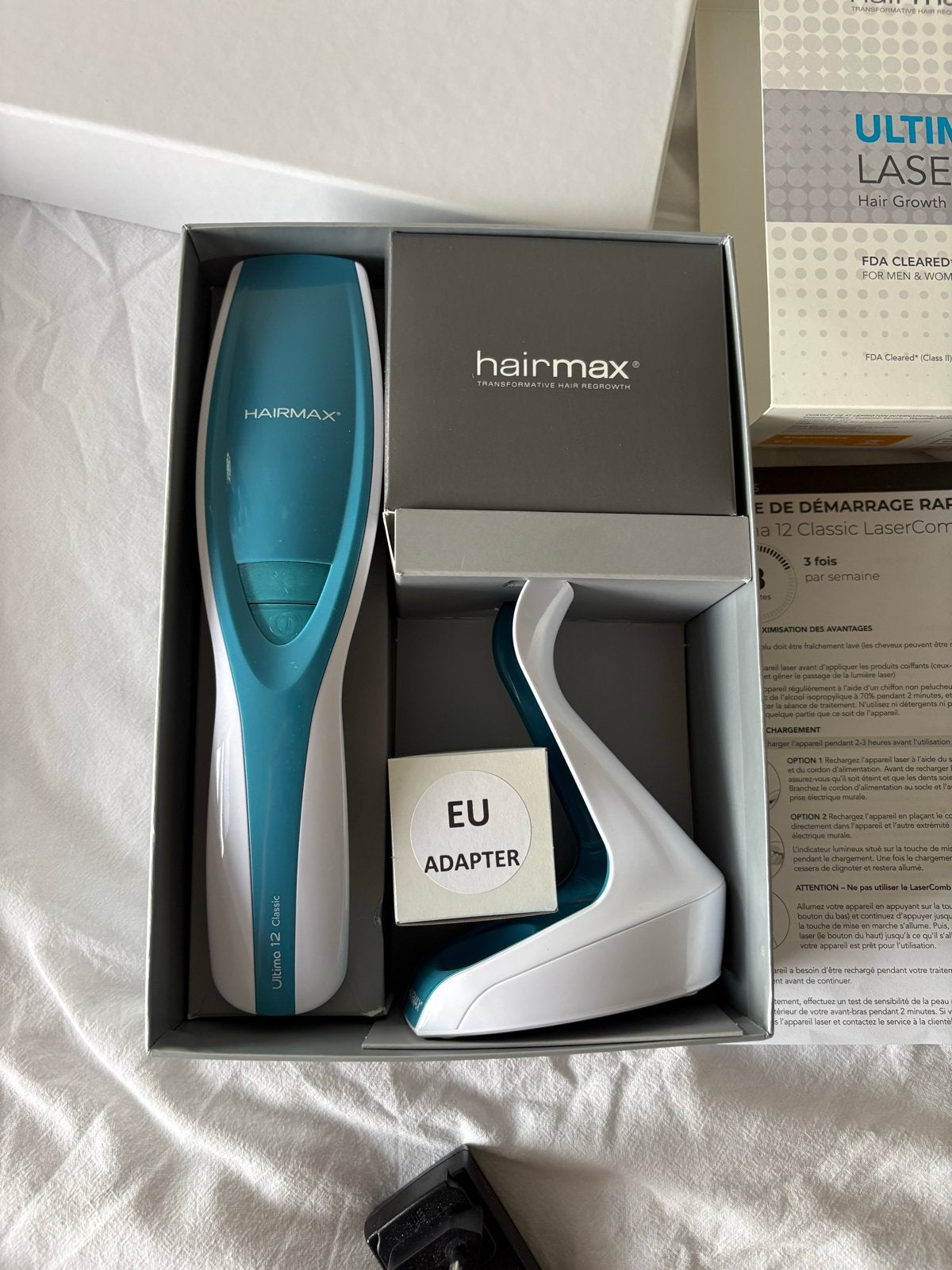 Hairmax Ultima 12 Classic LaserComb - Haargroei apparaat, Ophalen of Verzenden, Zo goed als nieuw, Haarverzorger of -hersteller