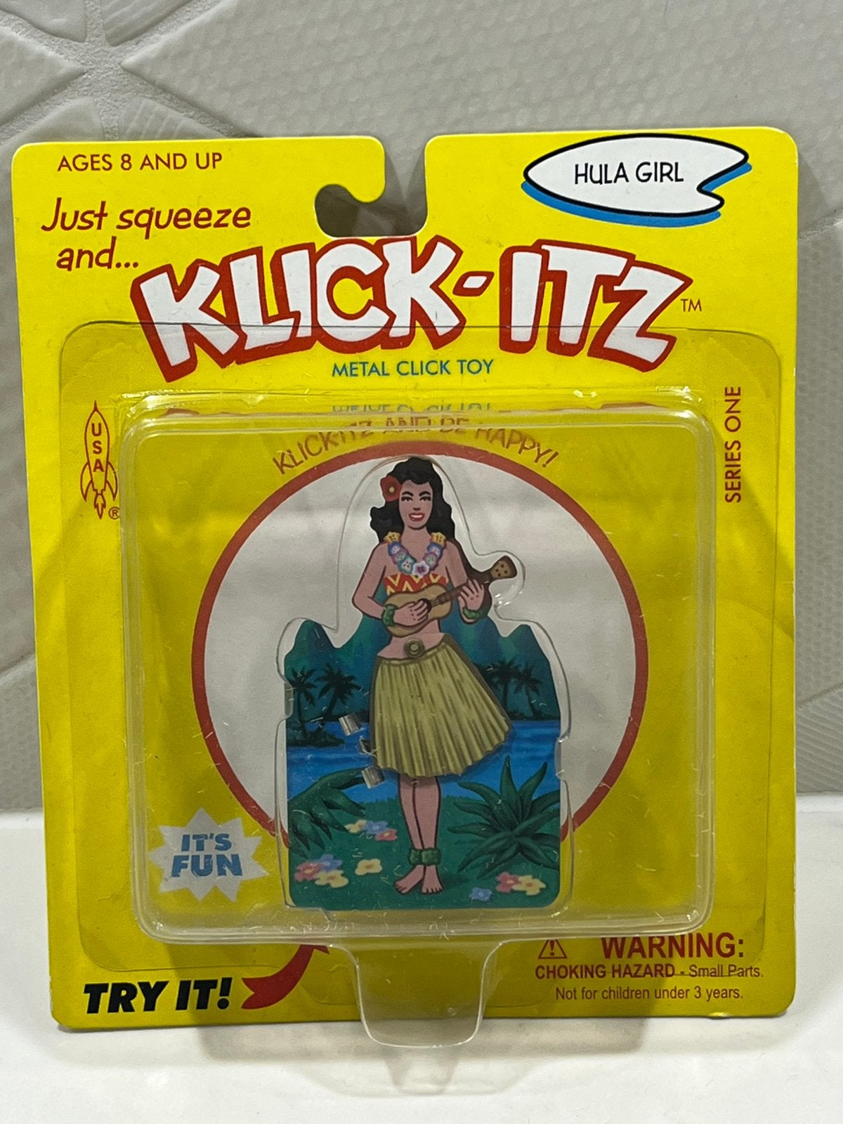 blikken speelgoed Klick-Itz Metal Click Toy set – Hula Girl, Verzenden, Nieuw