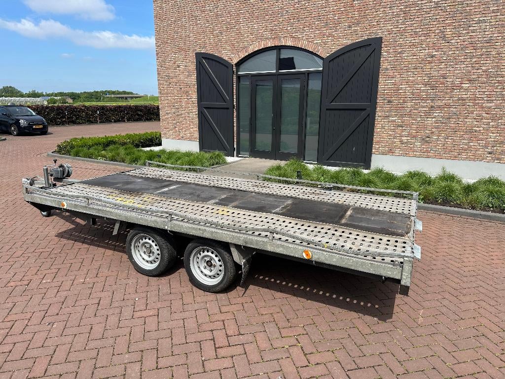 Autoambulance 2000kg | 4x2m | Extra Lange Oprijplaten, Auto diversen, Aanhangers en Bagagewagens, Ophalen, Gebruikt