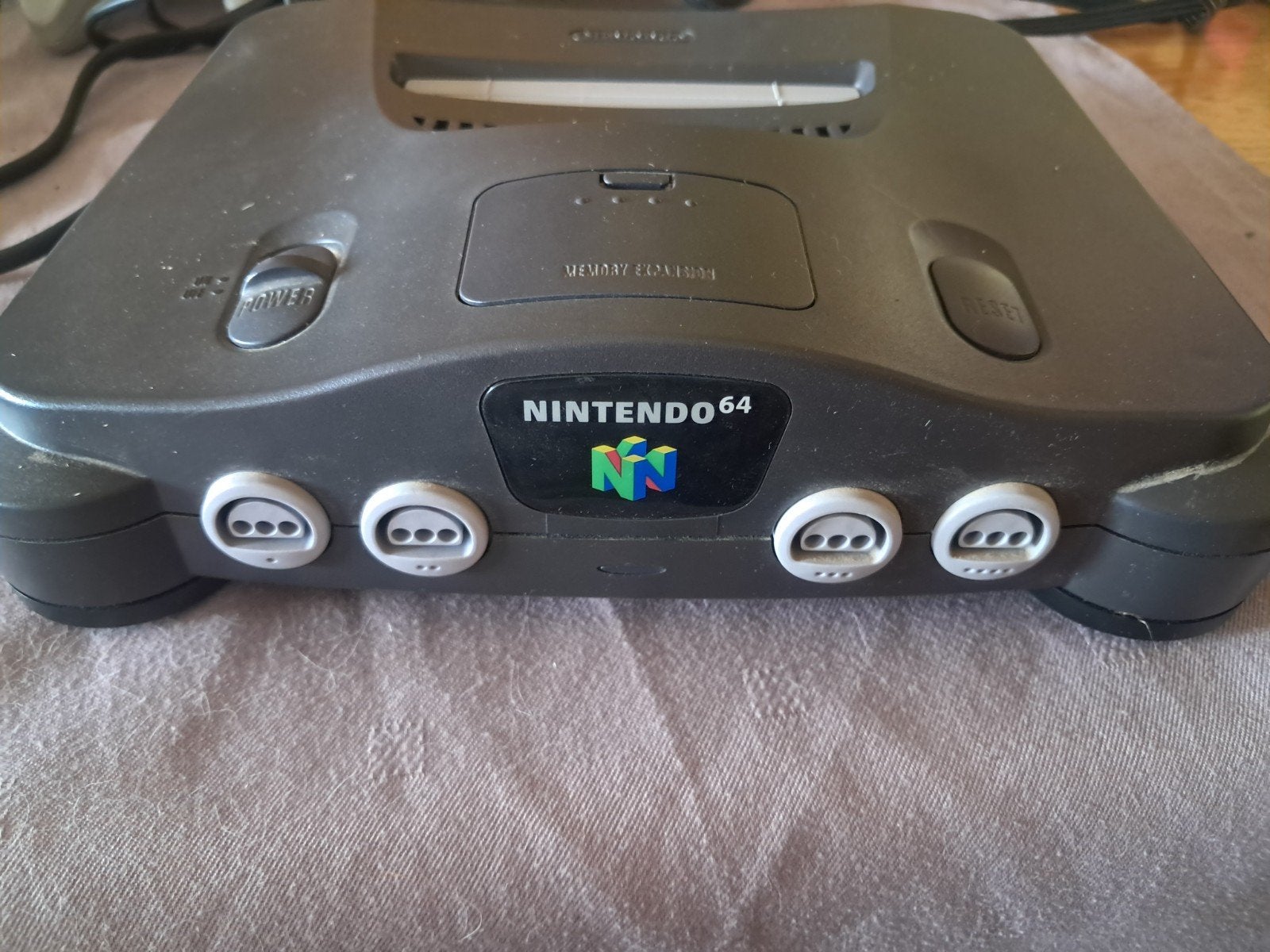 Nintendo 64 Console met 2 Controllers en Kabels, Spelcomputers en Games, Spelcomputers | Nintendo 64, Gebruikt, Met 2 controllers
