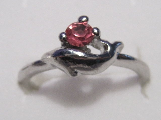 ri. Verzilverde ring DOLFIJN (18-19mm) *2*, Verzenden, Nieuw, Dame of Heer, Zilver