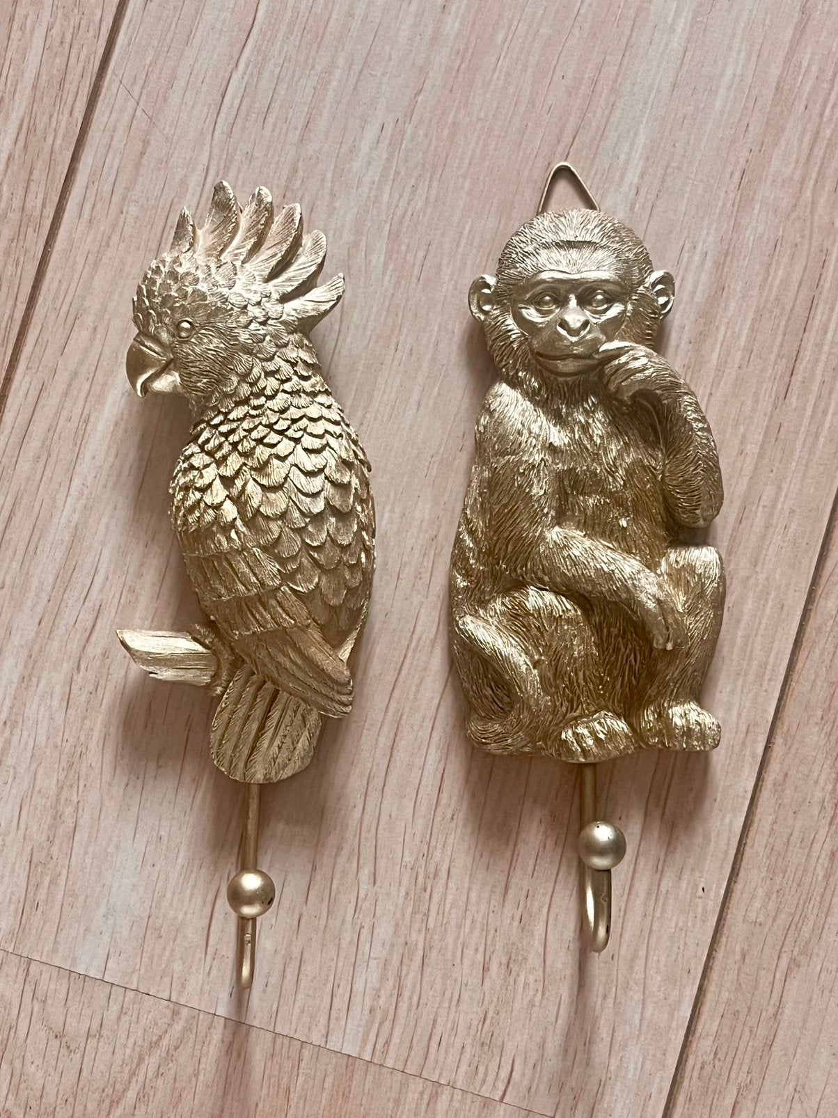 2 mooie dieren kledinghangers goud, Huis en Inrichting, Woonaccessoires | Overige, Ophalen of Verzenden, Nieuw