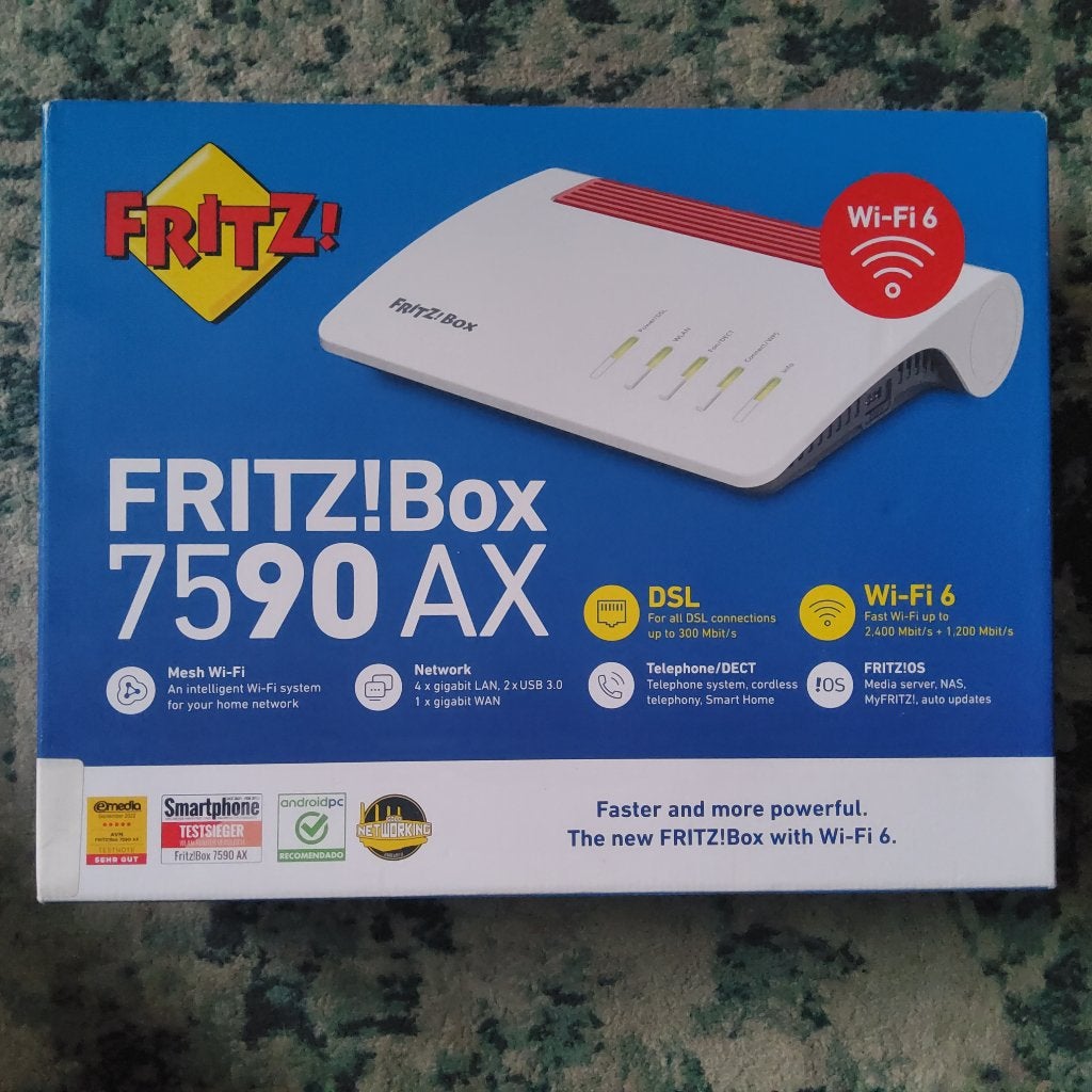 Fritzbox 7590 AX, Computers en Software, Ophalen of Verzenden, Nieuw, Router met modem, Fritz!Box