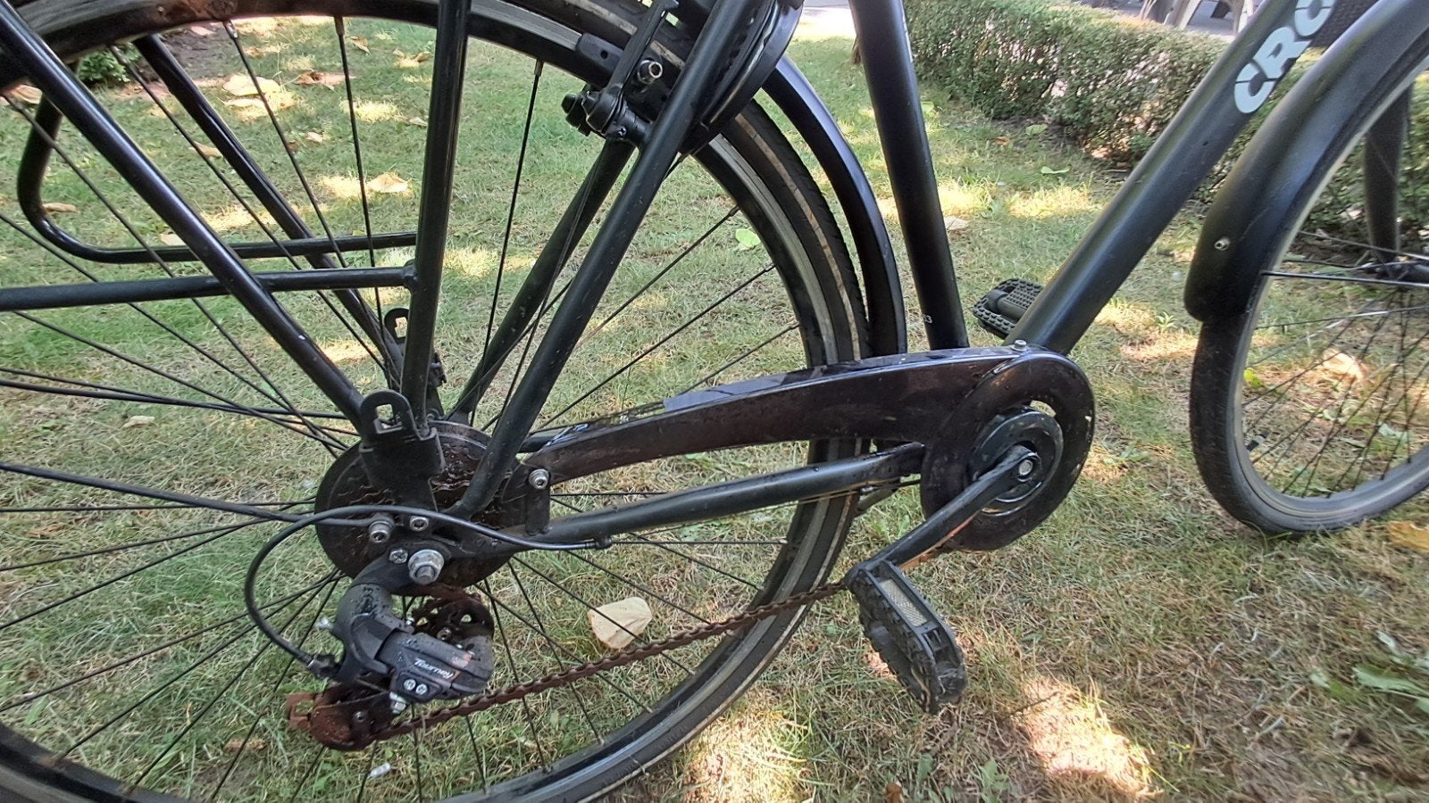 Crown school en stadsfiets met 7 versnellingen en bagagedrag, Velgrem, Versnellingen, Ophalen, Overige merken
