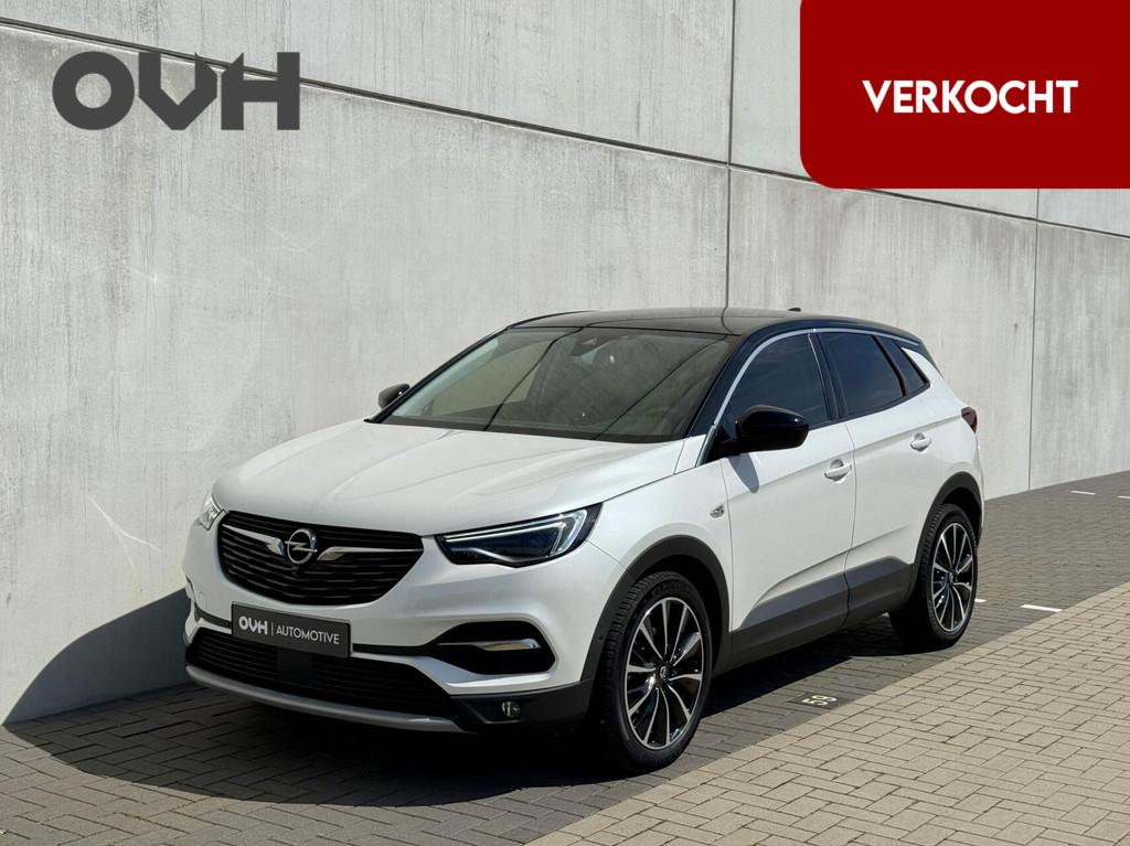 Opel Grandland X 1.2 Ultimate | pano | leer | stoelventilat, Gebruikt, 1273 kg, 1199 cc, Wit