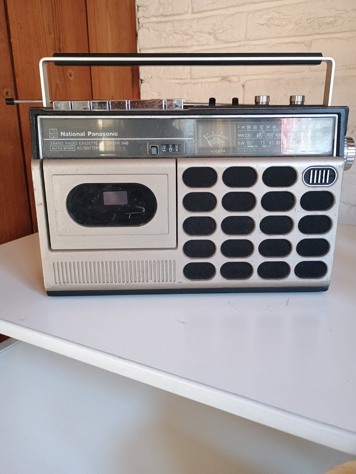 Draagbare Radio National Panasonic RQ-546FJS, Audio, Tv en Foto, Radio's, Ophalen of Verzenden