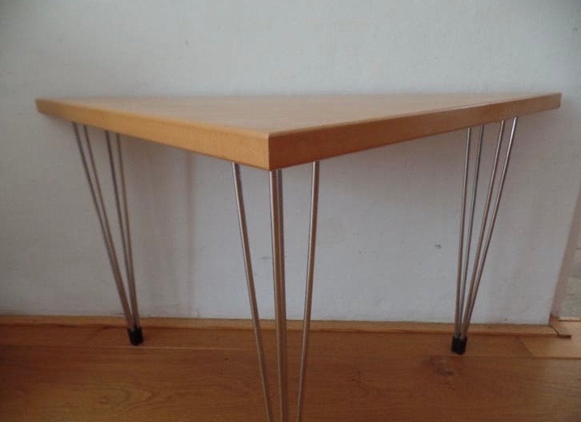 Vintage Deense Design Bijzettafel Pin Age Jaren 80, Ophalen, Minder dan 45 cm, Minder dan 55 cm, Gebruikt