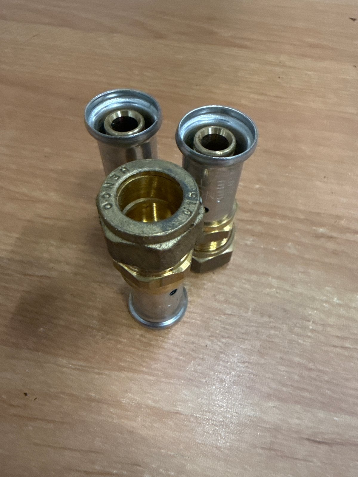 Henco perskoppeling 16/15mm knel - 3 stuks, Overige materialen, Gebruikt, Minder dan 20 mm, Overige typen