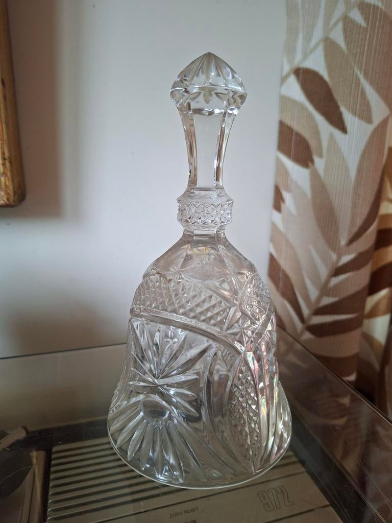 Vintage kristallen bel ,tafelbel, Ophalen of Verzenden
